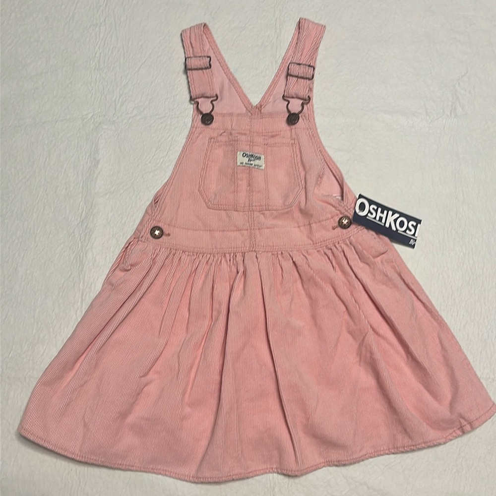 OshKosh B’gosh pink overall dress size 5T